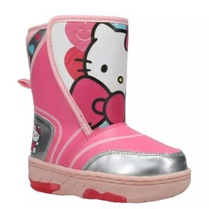 New Hello Kitty Toddler Girl Winter Snow Boots  3Red  Lights Up! Size 9 or 8